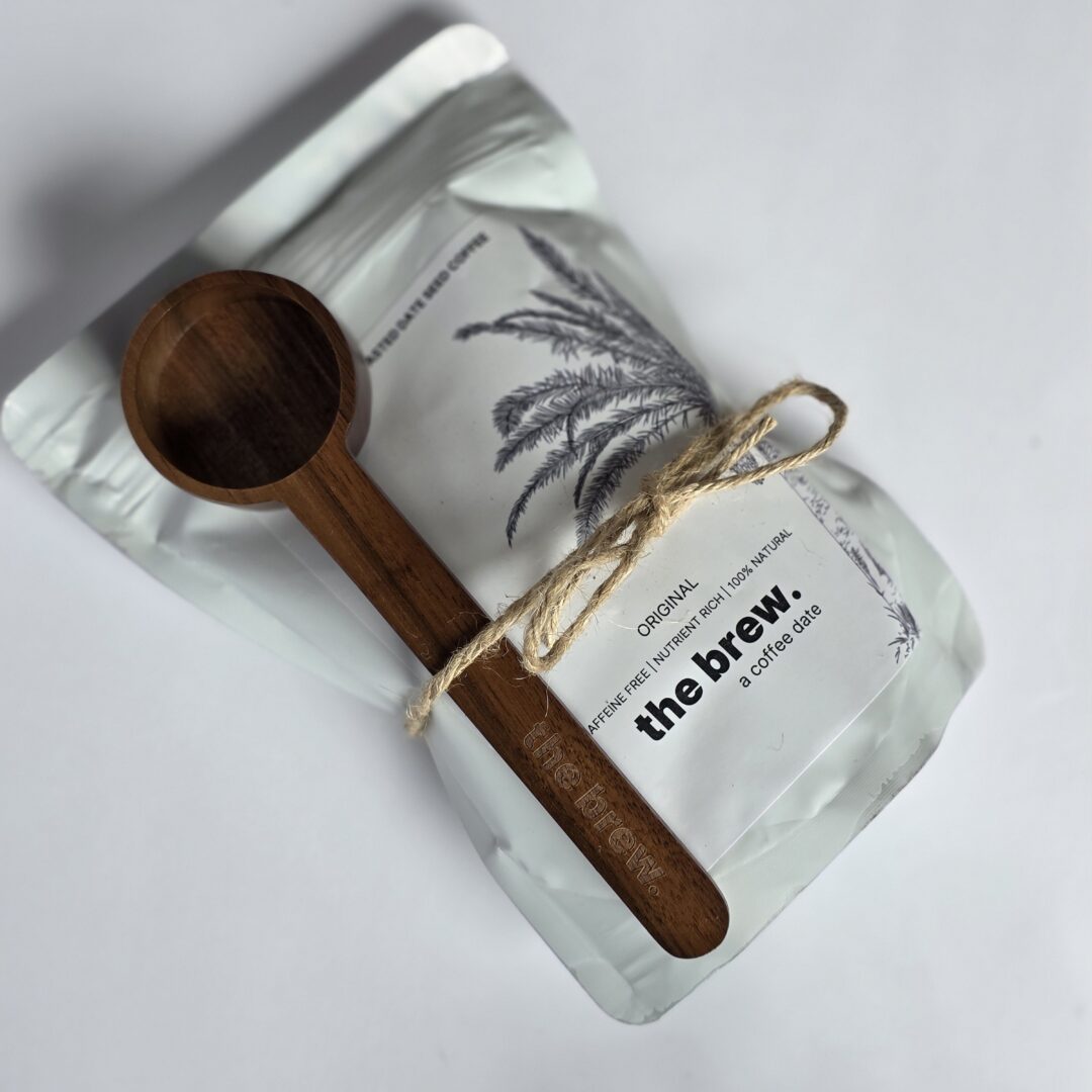 Wooden coffee scoop