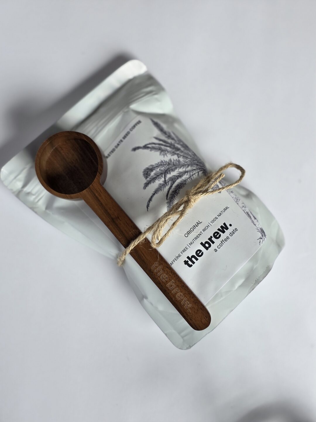 Wooden coffee scoop